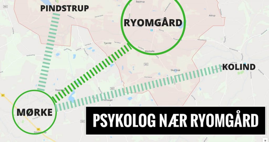 Psykolog Ryomgård · Pindstrup · Kolind - uden ventetid. Psykolog-hjælp til kriser, stress, angst og depression.