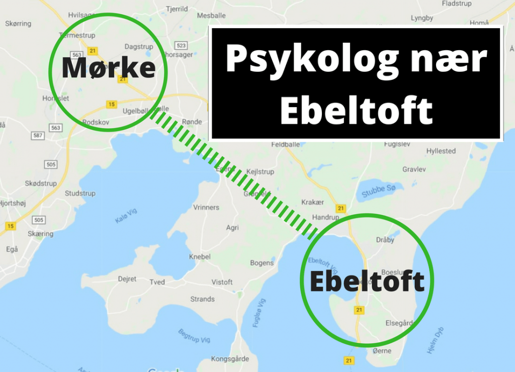 Psykolog Ebeltoft · Sydjurs · Djursland - lokal psykolog i Mørke